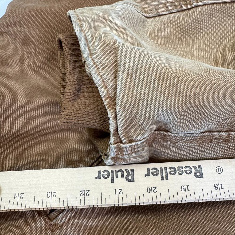 2006 Carhartt 4XL Tall Hooded Jacket Sierra Sherpa Lined J141 Tan BRN Brown Mens - Picture 9 of 16